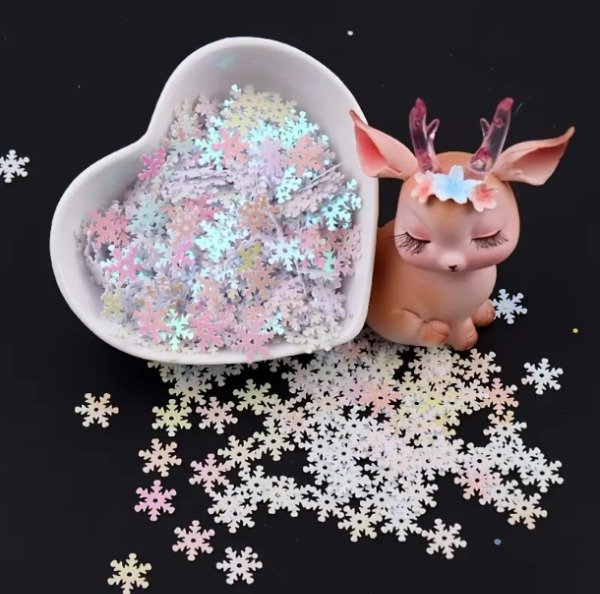 Producto - Lentejuelas copo de nieve Tornasol