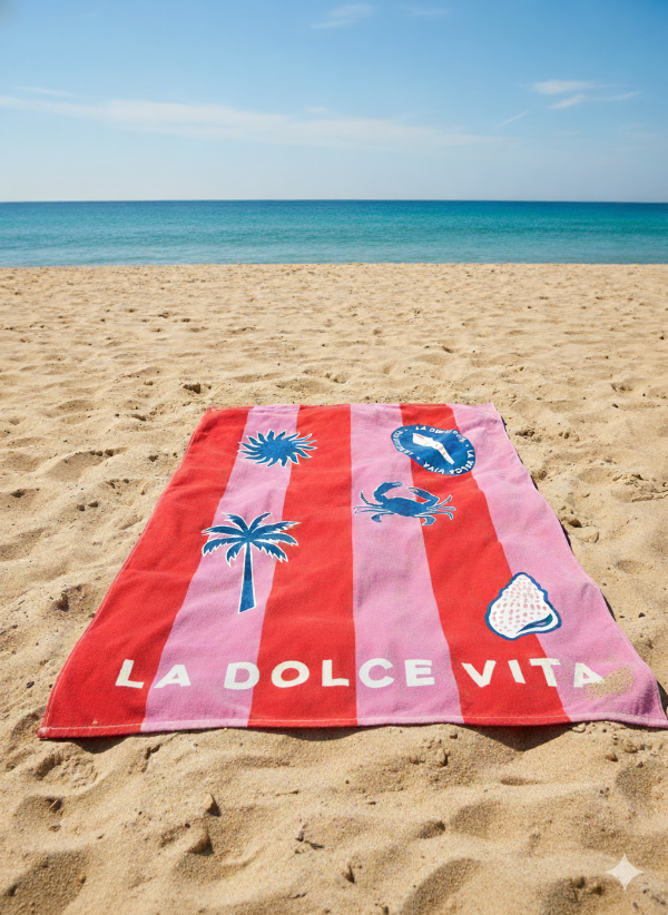 Producto - Lona playera . la dolce vita playa rosa!