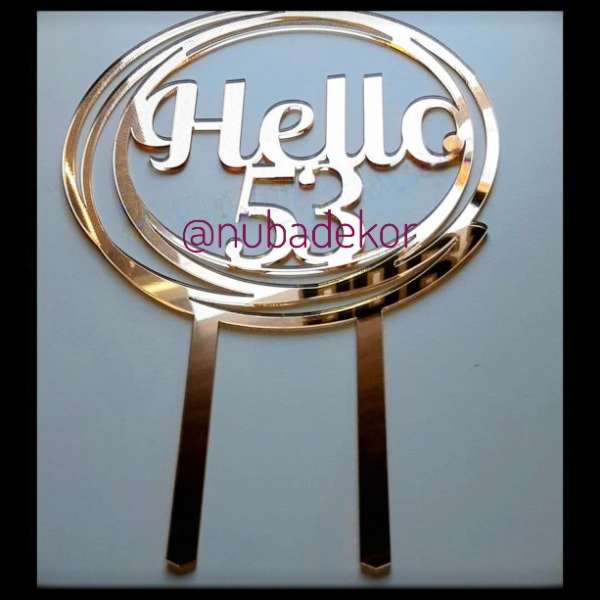 Producto - Cake Topper Acrílico Grande