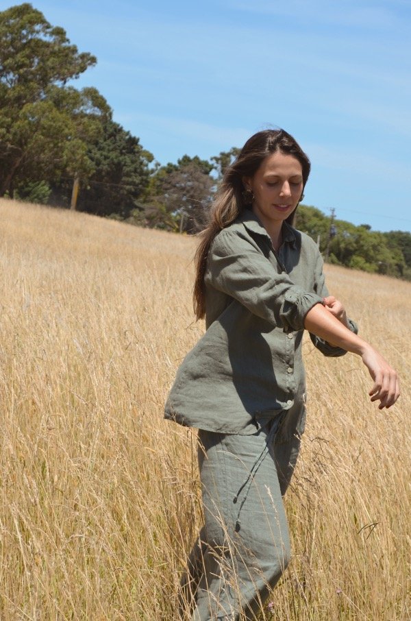 Producto - Conjunto Sardegna 100 Lino Verde