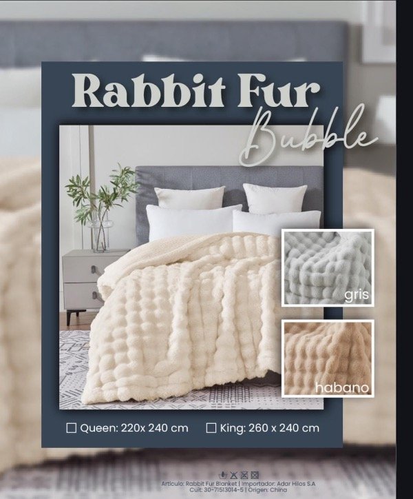 Producto - Edredón Gemma Rabbit Fur  Queen