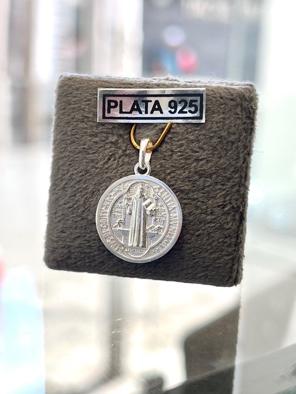 Producto - Medalla San Benito grande plata 925 - 1