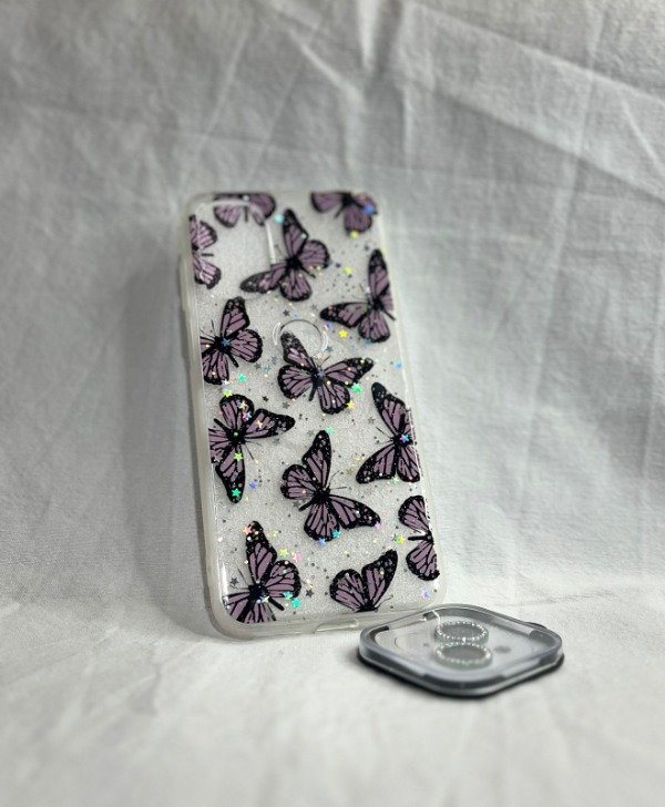 Producto - G41 funda mariposas lila