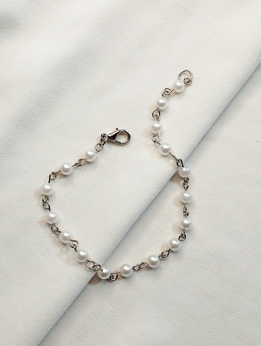 Producto - Tobillera perlas - Acero