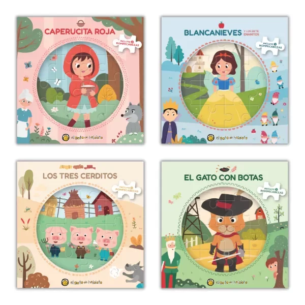 Producto - CUENTOS PARA ARMAR Y JUGAR - CUENTO + 3 ROMPECABEZAS (16 PIEZAS)