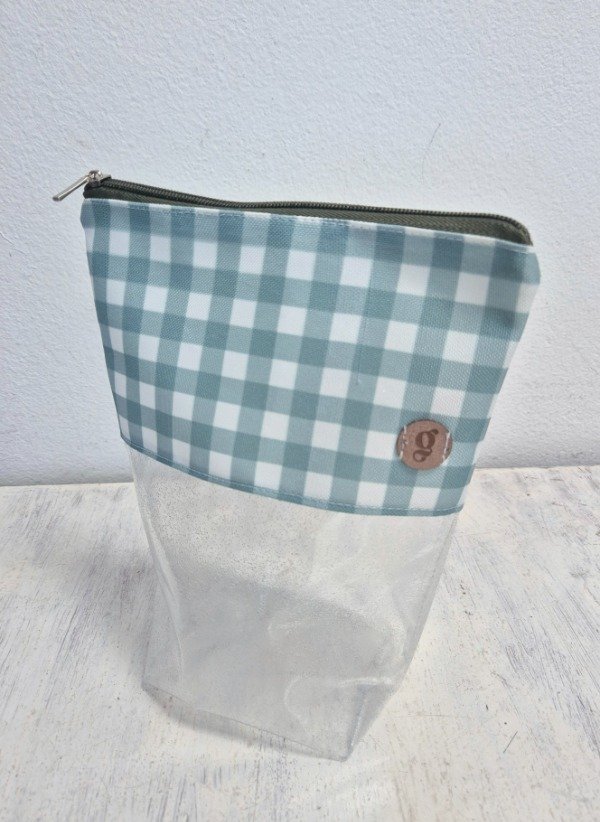 Producto - Neceser Summer - Cuadrillé verde