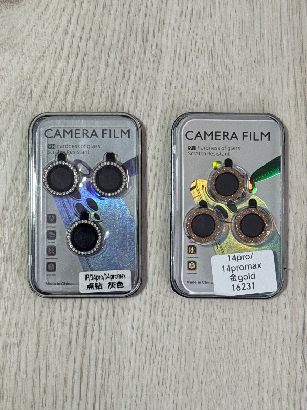 Producto - VIDRIO DE CÁMARA GLITTER PARA IPHONE 14 PRO / 14 PRO MAX