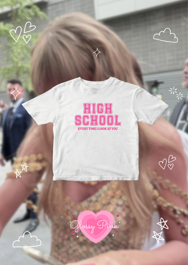 Baby tee rosa de algodón