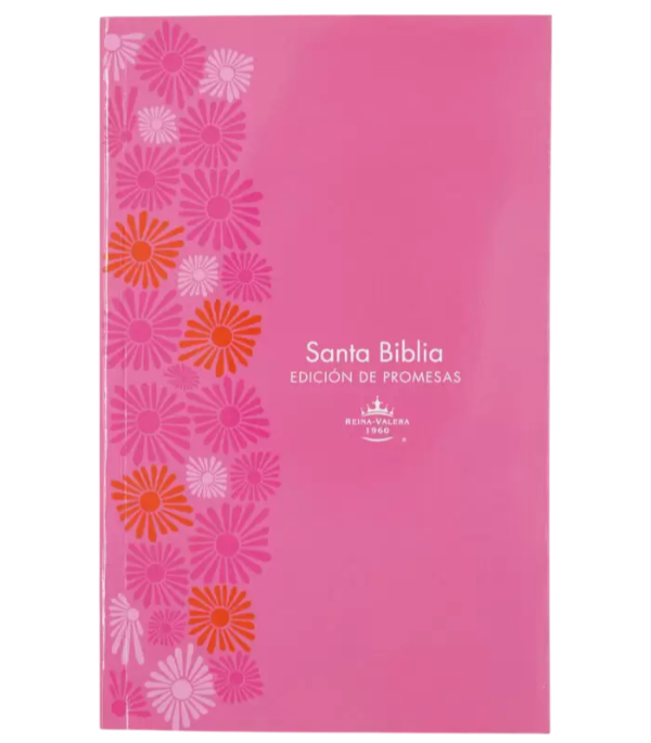 Producto - BIBLIA LETRA GRANDE PROMESAS RVR TAPA RÚSTICA ROSA