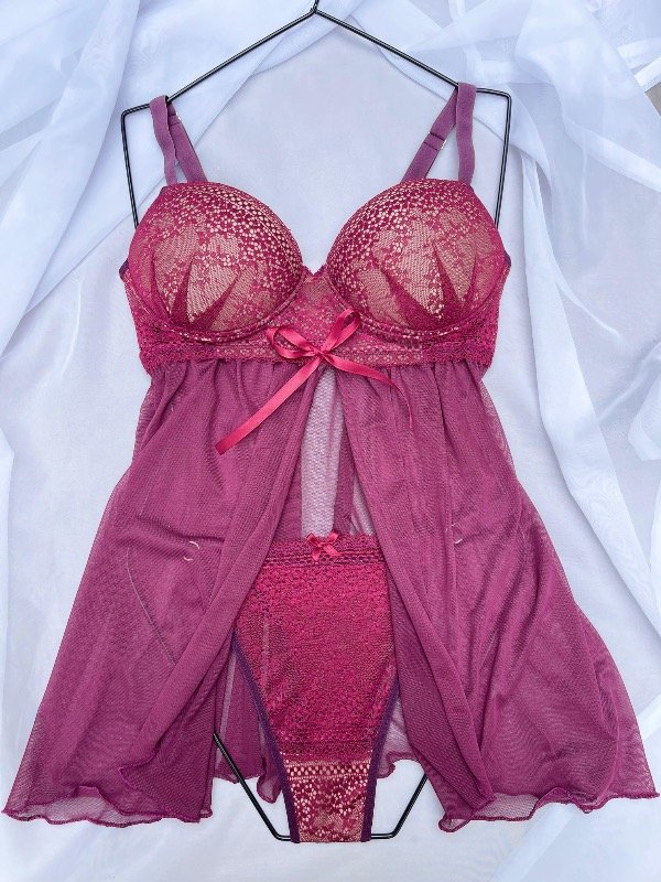 Producto - Baby Doll Bordo Amanda