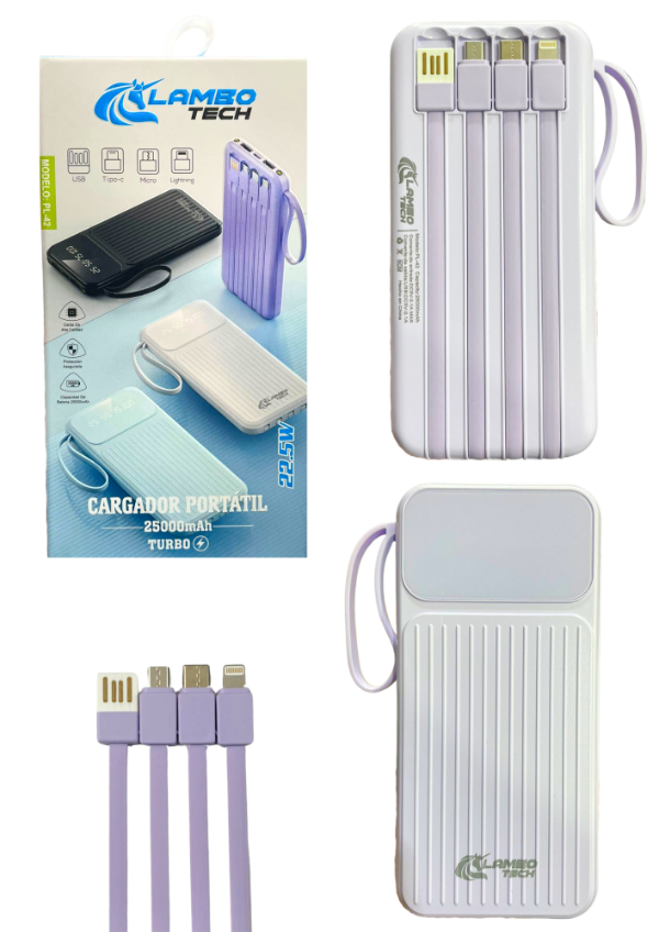 Producto - CARGADOR PORTATIL 25000 PL42 TURBO