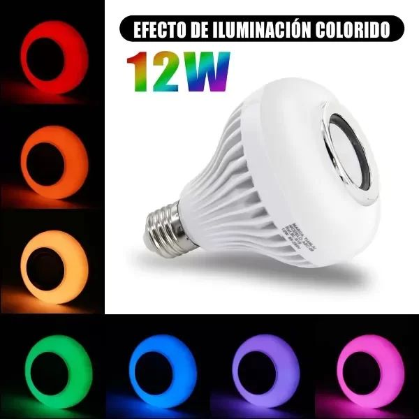 Producto - Lámpara LED RGB con Parlante Bluetooth y Control Remoto