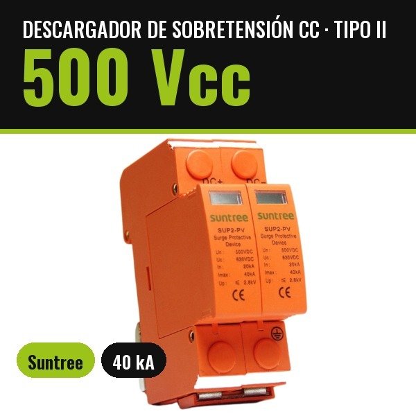 Producto - Descargador de sobretension CC Tipo II 500Vcc. - 0