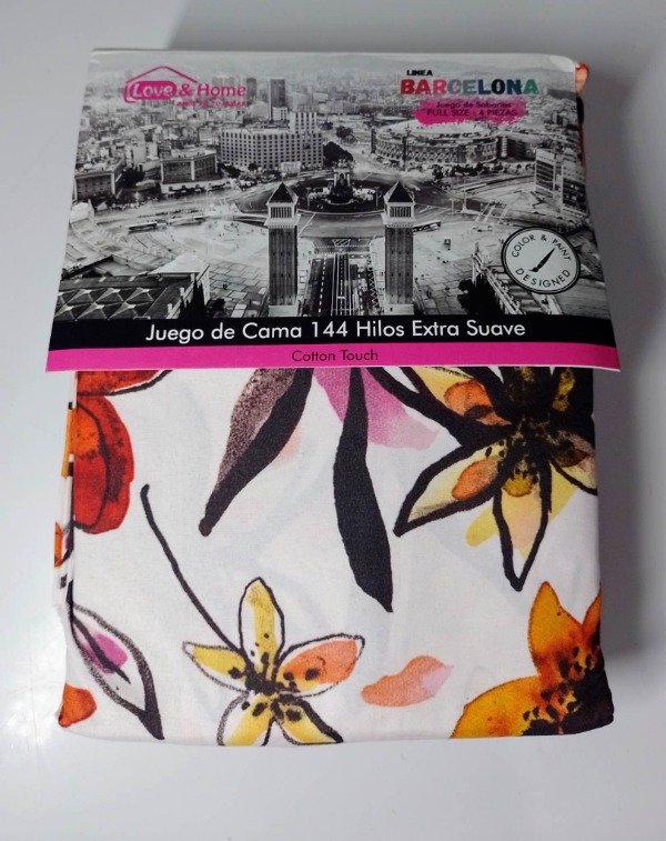 Producto - Juego de Sábanas "FLOREADA" 2 1/2 Plazas Love and Homme