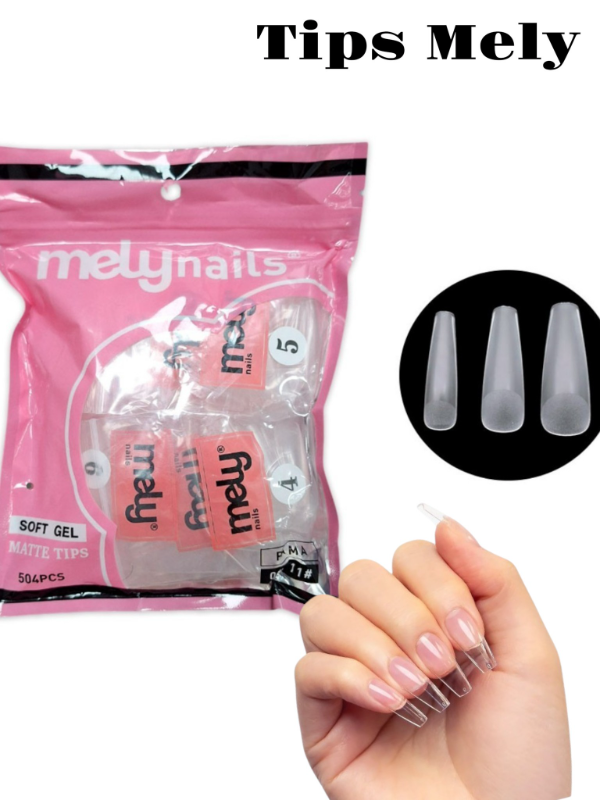 Producto - Tips Coffin Mely 504pc- Pre limadas