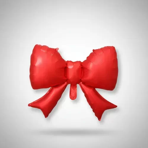 Producto - GLOBO MAYLAR MOÑO ROJO METALIZADO XU