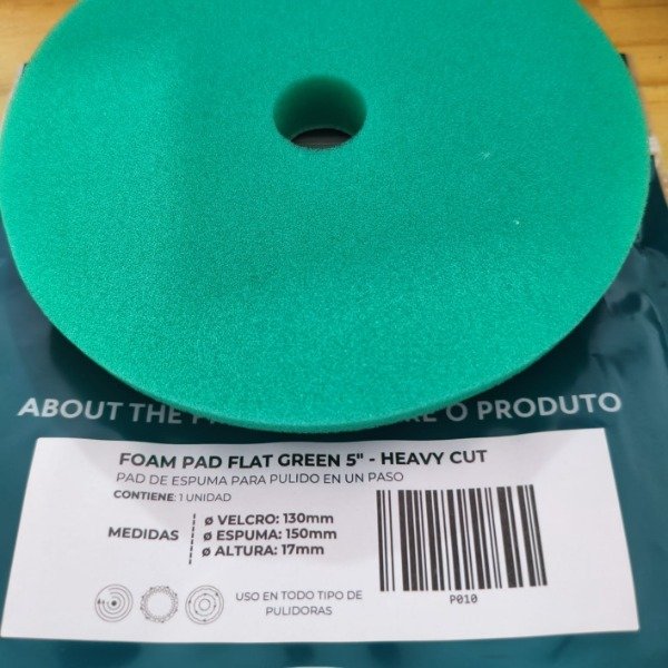 Producto - Pad Espuma Plano Verde 3  Heavy Cut Pro Tools P310