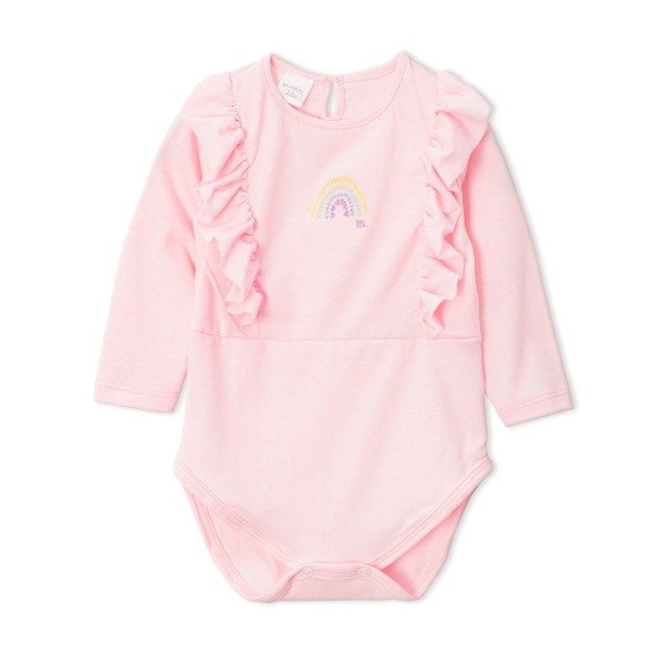 Producto - BODY CON VOLADOS Y BORDADO ARCOIRIS