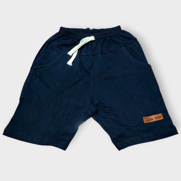 Producto - Bermuda Bebé con Bolsillo Azul T6