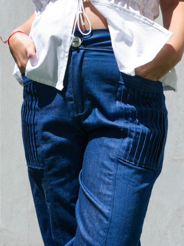 Producto - Jean Alforzas Azul