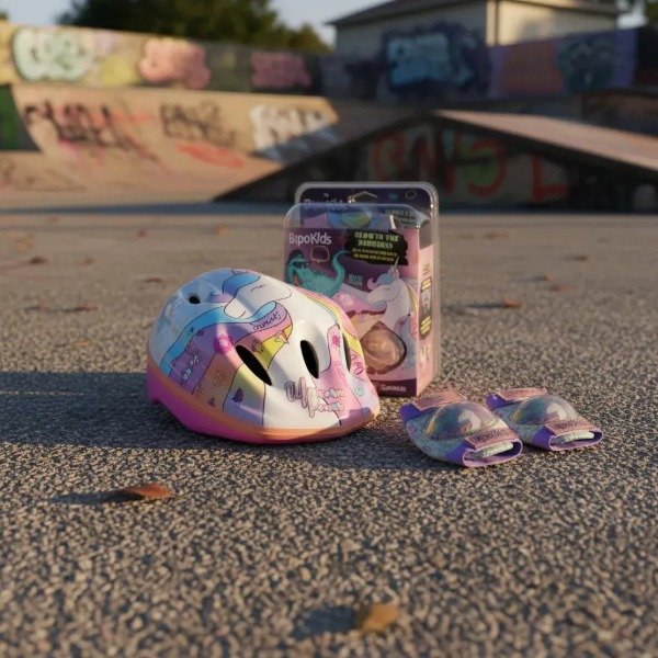 Producto - Set de Protección completo Casco  con Codera y Rodillera Unicornio - 4