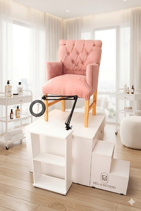 Producto - Combo Pedicura Sillón+Lámpara Lupa+ Tarima 3 Cuerpos