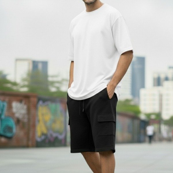 Producto - CONJUNTO CARGO - BLANCO/NEGRO