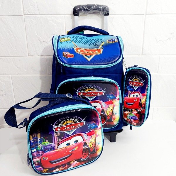 Producto - Mochila con carrito 3 piezas Cars