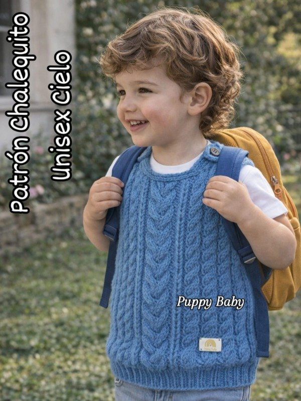 Producto - Chalequito Cielo - Talle 2-3 años