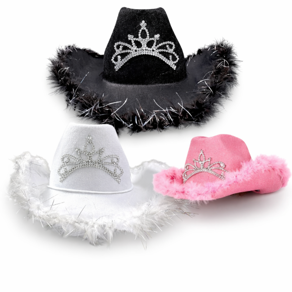 Producto - Sombrero Cowboy con Corona y Plumas