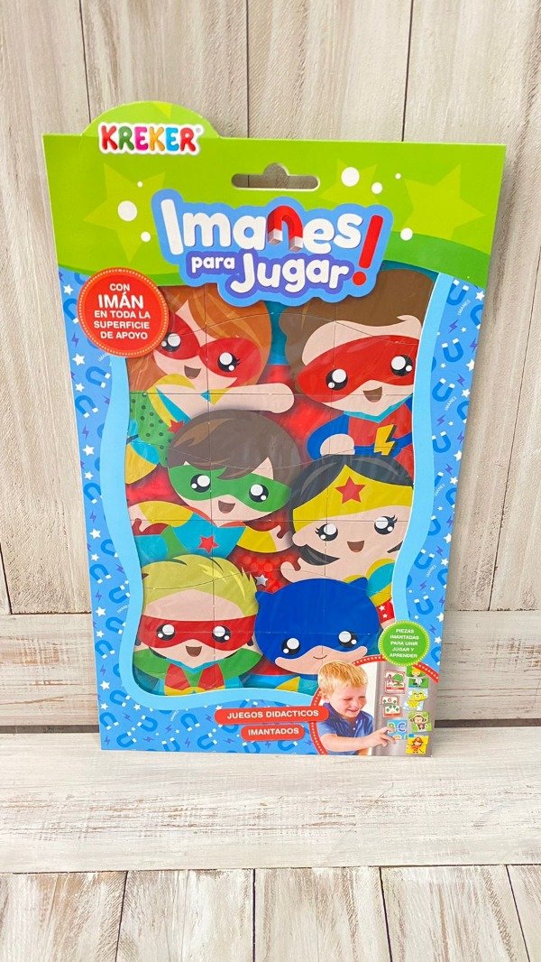 Producto - Imanes para jugar- Vocales, formas y colores- Wiwy