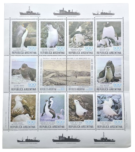 Producto - Antártida Serie Animales y Barcos Antárticos Plamcha Mint E2 (1980)