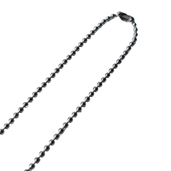 Producto - Cadena Terminada / Bolita c/ canoa / 60 cm / 2.4 mm / Acero Quirúrgico