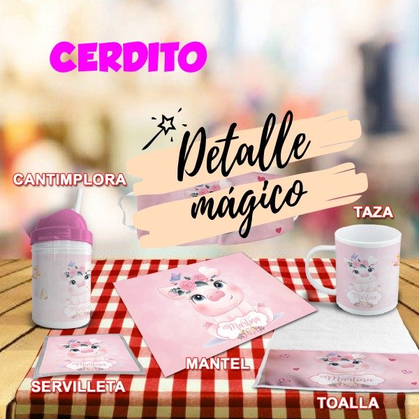 Producto - Set Jardín Cerdito