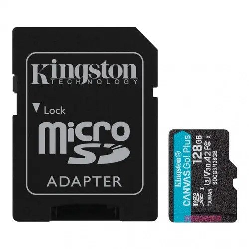 Producto - Tarjeta de Memoria KINGSTON Canvas Go Plus Gen3 MicroSDXC 128GB UHSI 170MB
