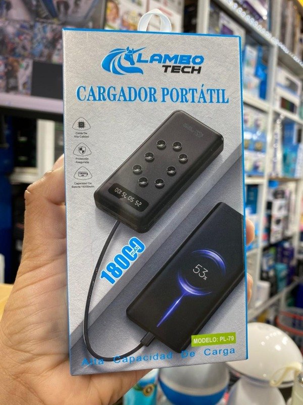 Producto - Cargador portátil LAMBO 18000mAh