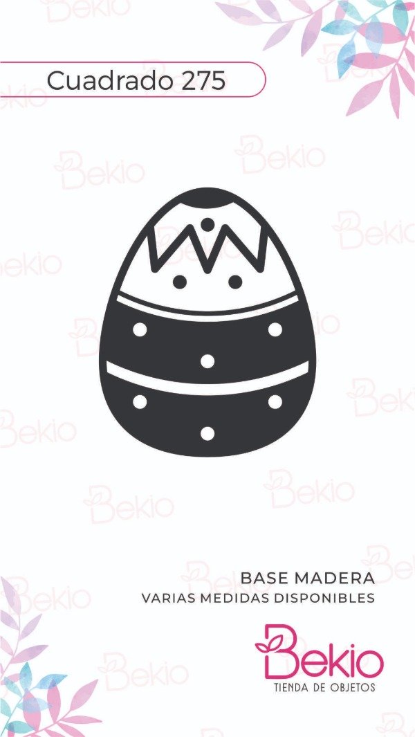 Producto - Sello Cuadrado 275 - Huevo de Pascuas
