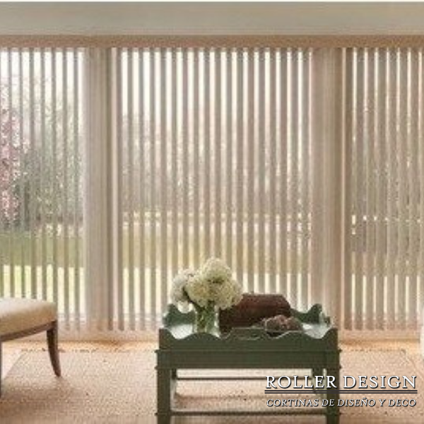 Producto - Cortina blackout de bandas verticales (Beige)