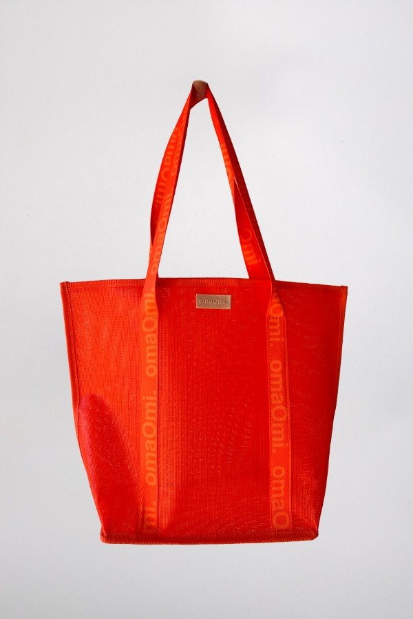 Producto - Bolso Tote PVC Summer Flower Naranja