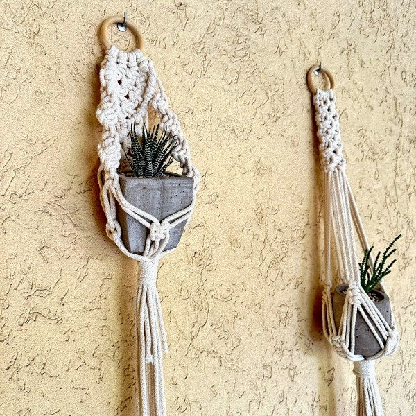 Producto - Porta maceta de Macramé Cactus - 4