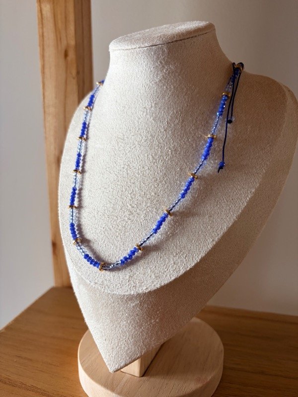 Producto - Collar celeste combinado