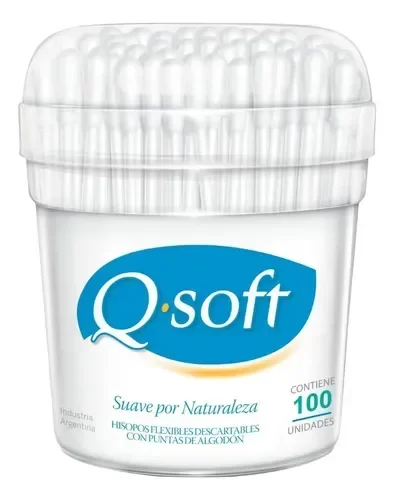 Producto - Hisopos Q-SOFT en pote 100 unidades