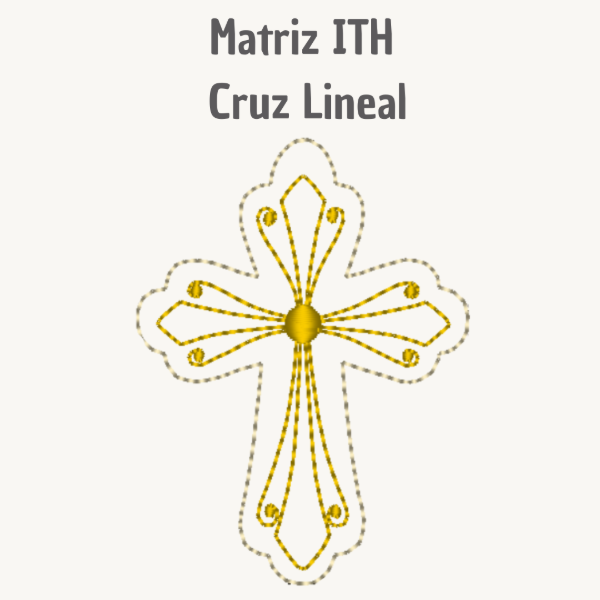 Producto - Matriz de Bordado ITH - Souvenir Cruz Lineal