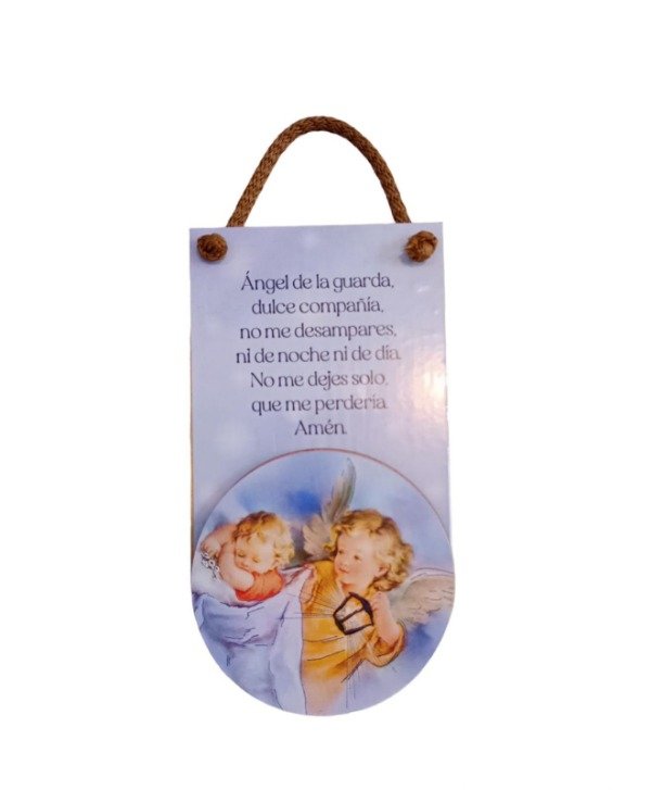 Producto - CUNERO DE MADERA ANGEL DE LA GUARDA - Cod. 5003