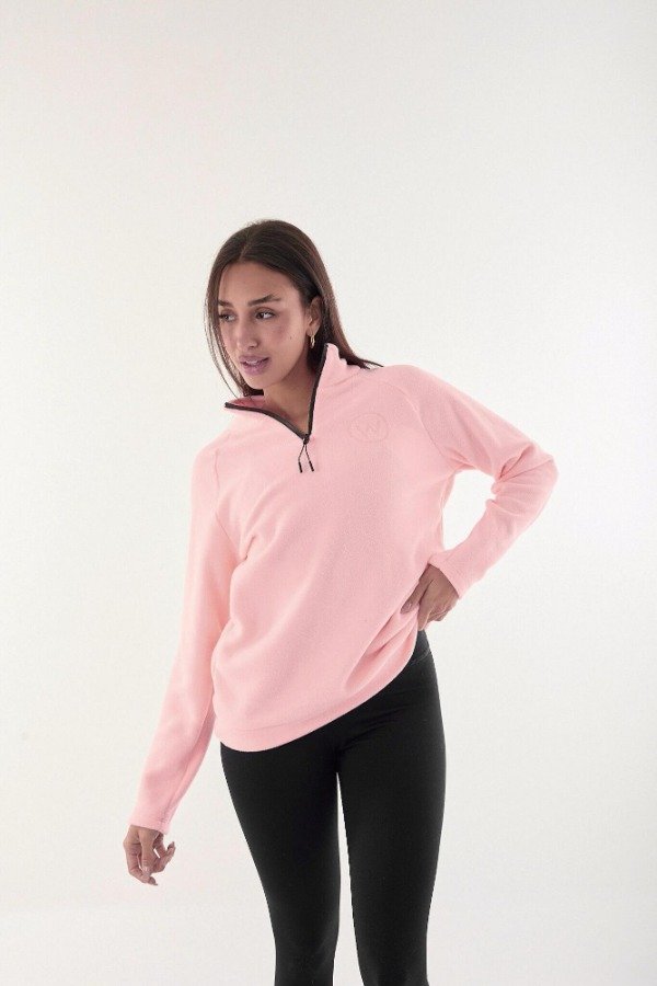 Producto - BUZO POLAR MEDIO CIERRE ROSA BEBE