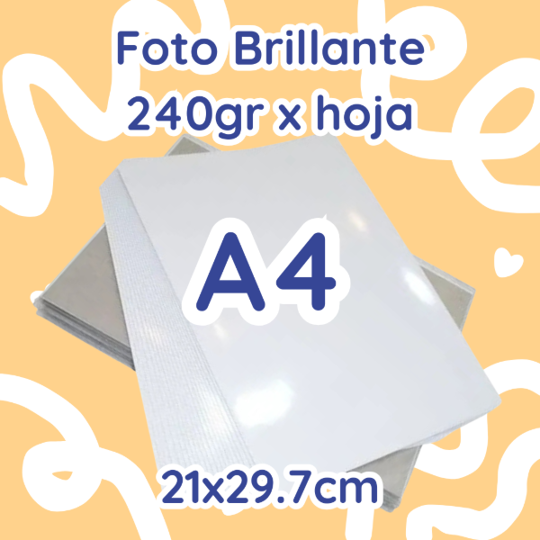 Producto - Foto Brillante 240gr - A4