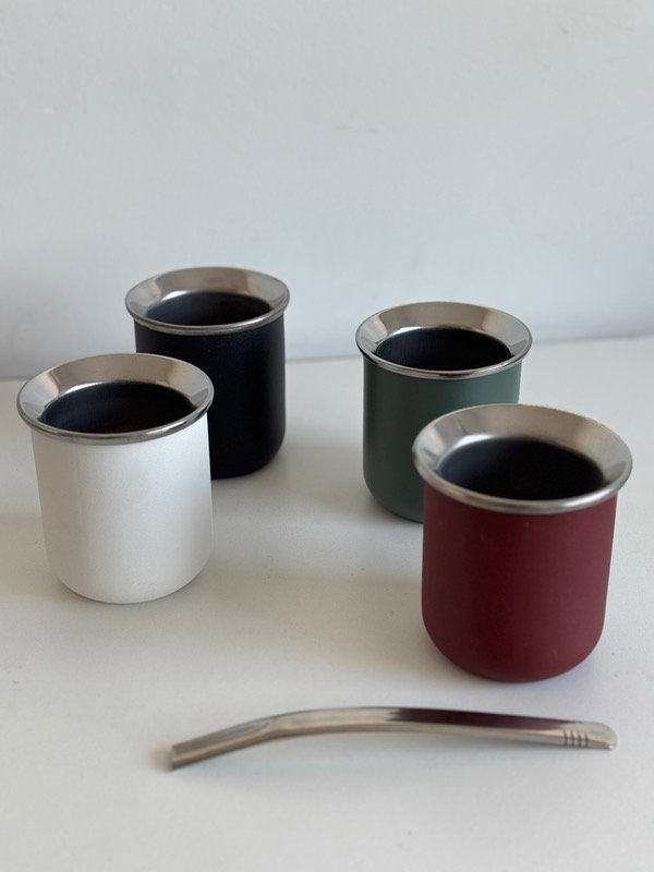 Producto - Mate acero  - bombilla chata de regalo