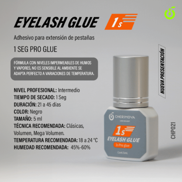Producto - Adhesivo para pestañas Super Glue 1seg. Cherimoya