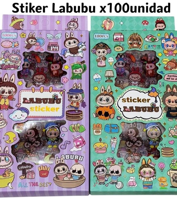Producto - Stickers X 100 Labubu 1