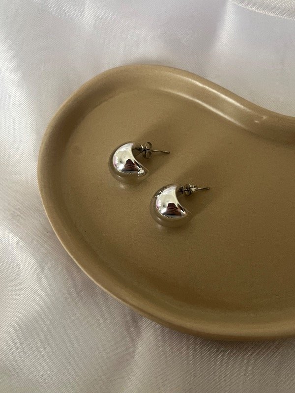 Producto - Aros chunky M - plateados